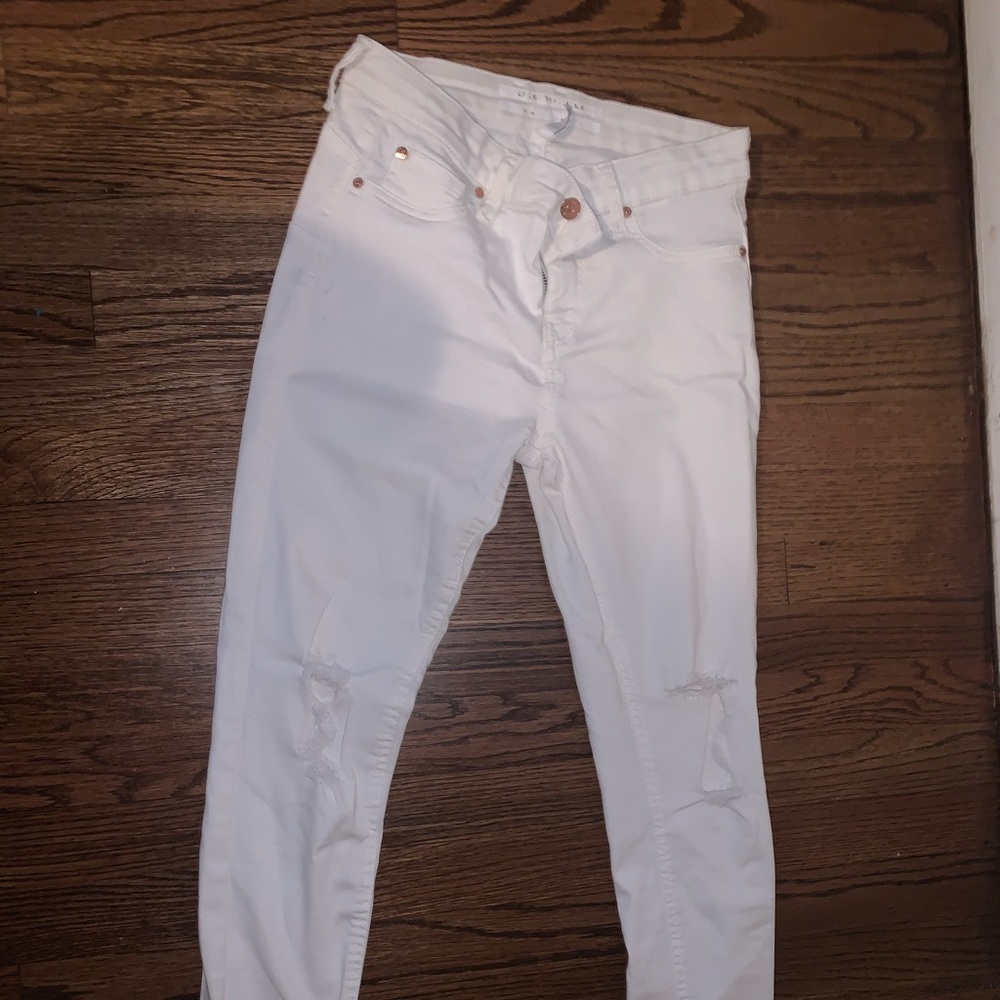 Ripped White Jeans